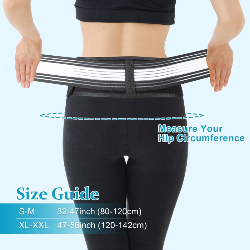 Zekeson Back Brace for Lower Back Pain, Si Belt, Sciatic Nerve, Relief for Sciatica, Hip, Spine Pain, Pelvic, Sacroiliac Belt-Breathable & Adjustable Lumbar for Women and Men - Image 3