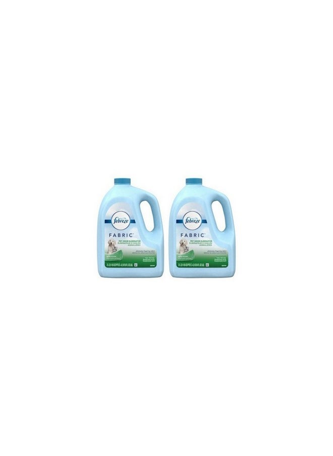 febreze FABRIC Refresher, Pet Odor Eliminator Refill, 1 Count, 67.62 oz (2 pack) 