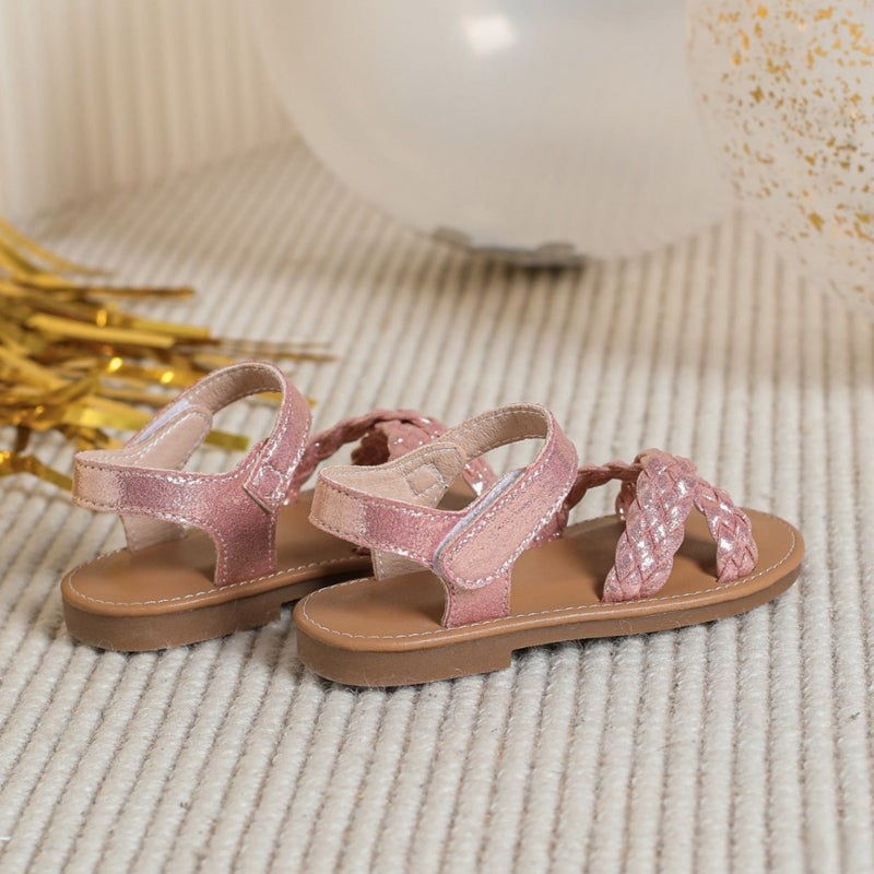 Export Children'S Sandals Girls Open-Toe Woven Sandals Flats-Soled Fashionable Kidsren'S Beach Shoes - Image 5