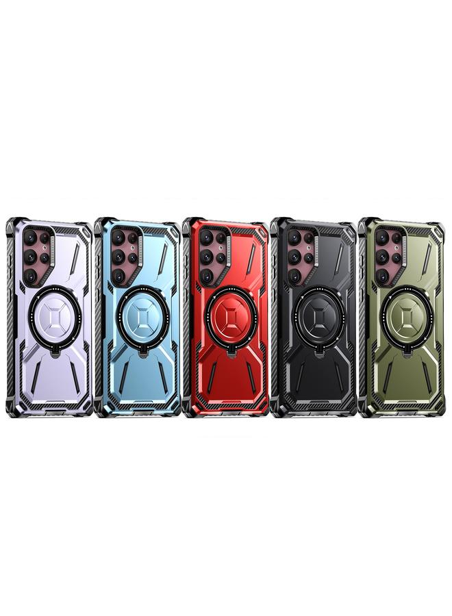 S-TOP Case For Samsung Galaxy S22 Ultra 5G Armor Series Holder Phone Case with Back Clip - Image 2
