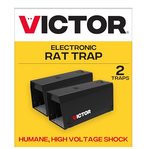 Victor Indoor Electronic Rat Trap Humane Electric Rat Traps Indoor for Home No Touch No See Traps Pack of 2 M241BSR2 - Image 1