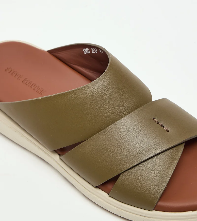 STEVE MADDEN  Arabic Sandal Olive Men's Sandals for Men | Best Price UAE