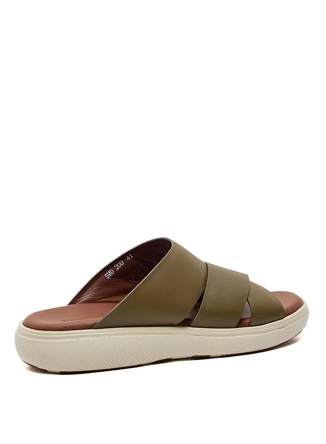 Steve Madden  SMD 200-OLIVE Green Men's Comfort Sandals for Men | Best Price UAE