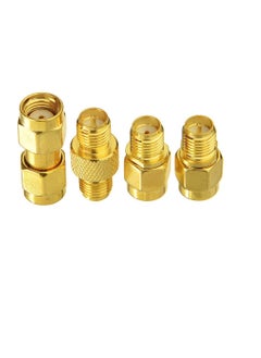 SUNSAR 4 Pcs SMA Female to RP-SMA Male Jack Adapter SMA Male Plug to SMA Female Connector Coaxial Coax Adapter  - Image 1
