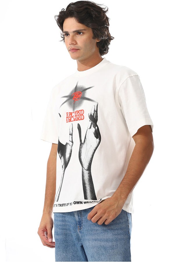WHITE RABBIT Slip On Oversized Cotton T-Shirt  - Image 2