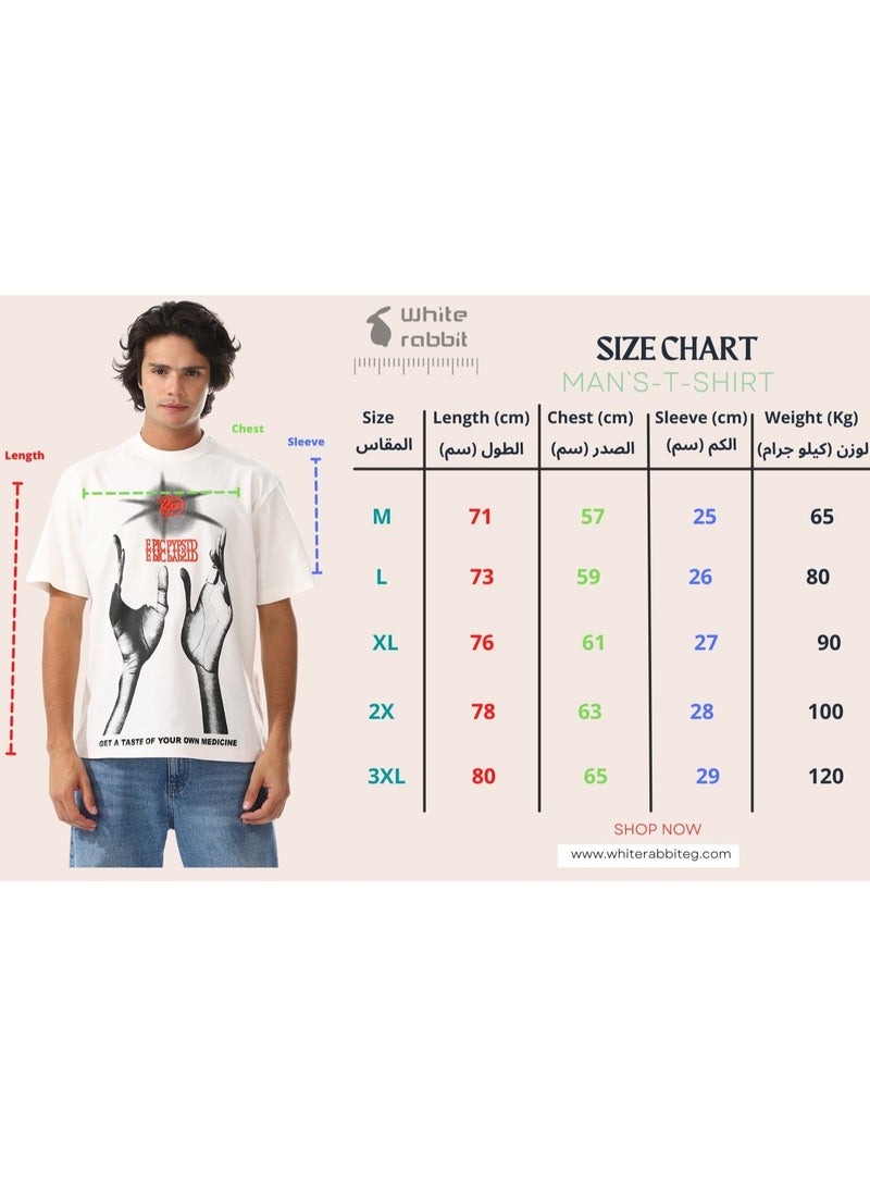 WHITE RABBIT Slip On Oversized Cotton T-Shirt  - Image 5