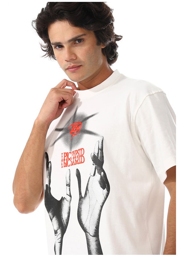 WHITE RABBIT Slip On Oversized Cotton T-Shirt  - Image 4