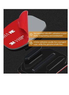 Y&D Adhesive Mounts for GoPro Cameras, 3x Curved and Flat Bundle W/ 3M Sticky Pads, Tape Mount to Your Helmet, Bike, Board, Car, Fits ALL Go Pro Models, Premium Camera Accessories  - Image 3