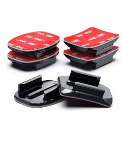 Y&D Adhesive Mounts for GoPro Cameras, 3x Curved and Flat Bundle W/ 3M Sticky Pads, Tape Mount to Your Helmet, Bike, Board, Car, Fits ALL Go Pro Models, Premium Camera Accessories  - Image 1