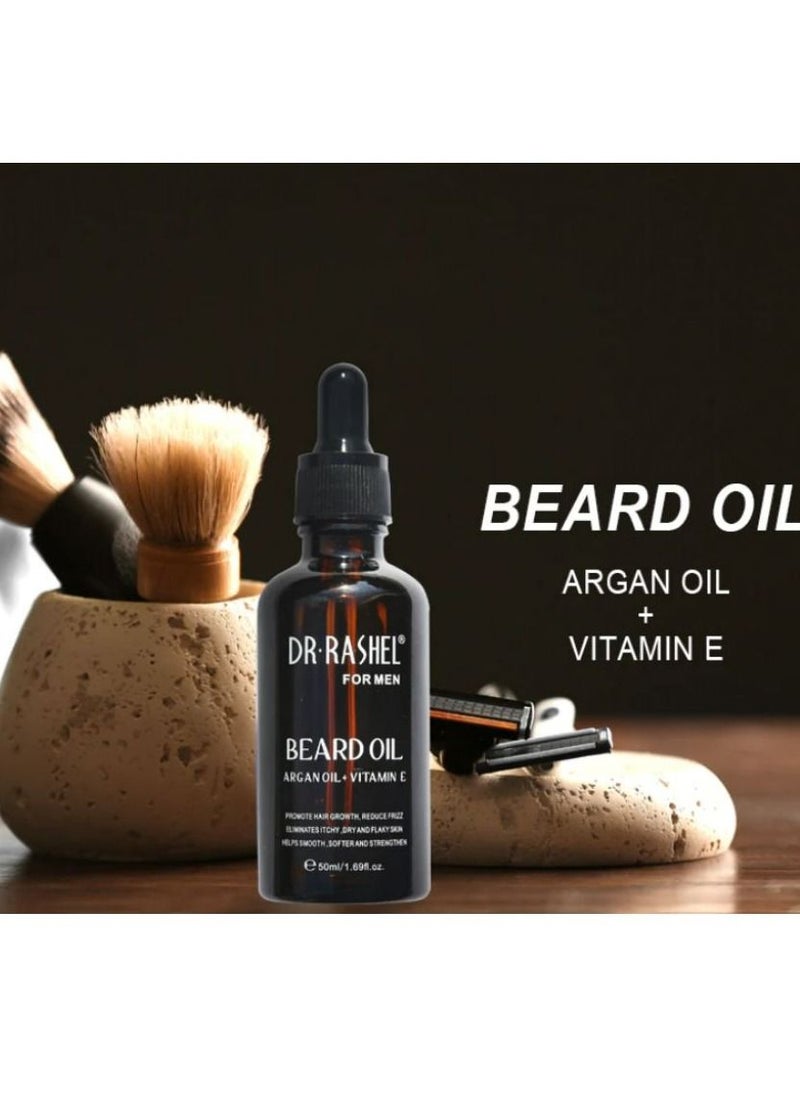 RASHELL Beard oil with argan oil +Vitamin E 50 ml  - Image 4