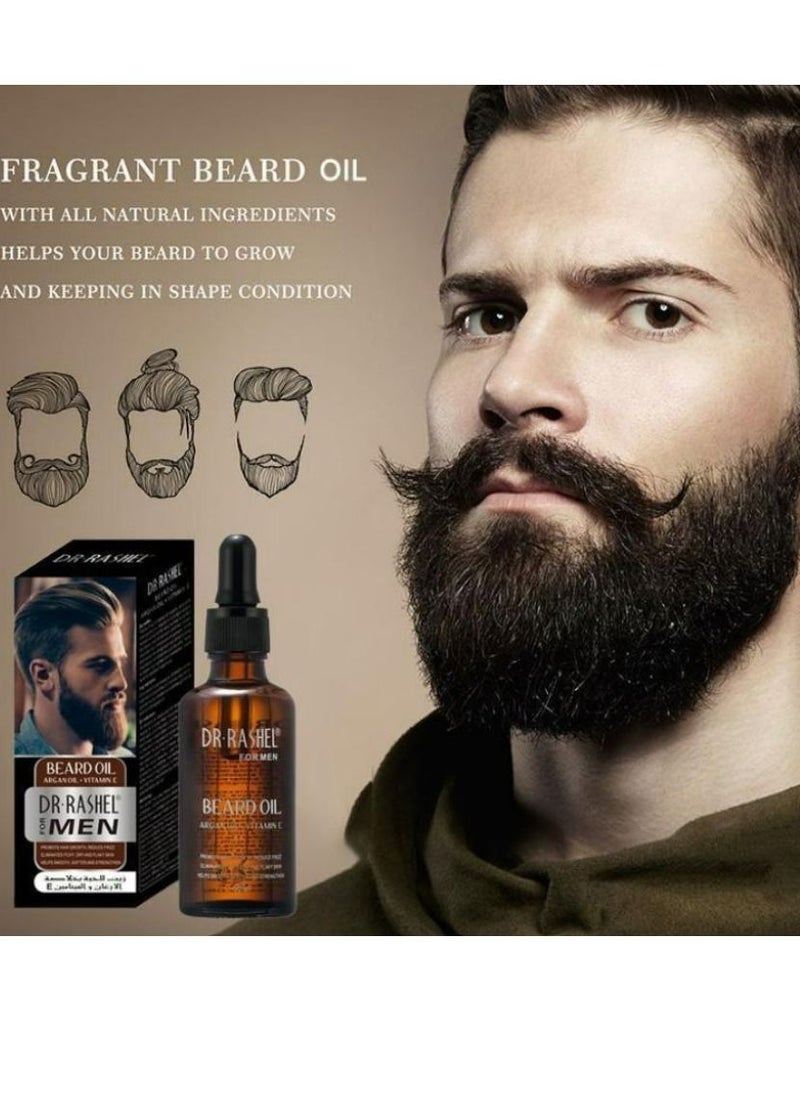 RASHELL Beard oil with argan oil +Vitamin E 50 ml  - Image 2