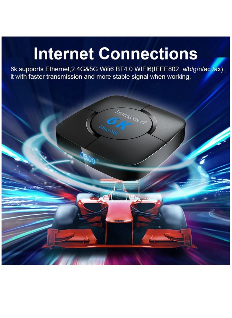 Generic Transpeed Android 12.0 Set Top Box Voice Assistant 6K  4GB 32 GB  - Image 2