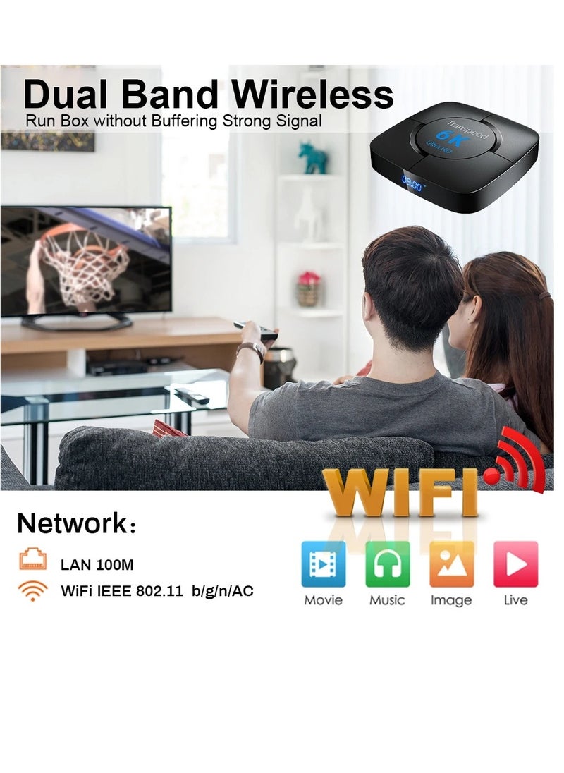 Generic Transpeed Android 12.0 Set Top Box Voice Assistant 6K  4GB 32 GB  - Image 5