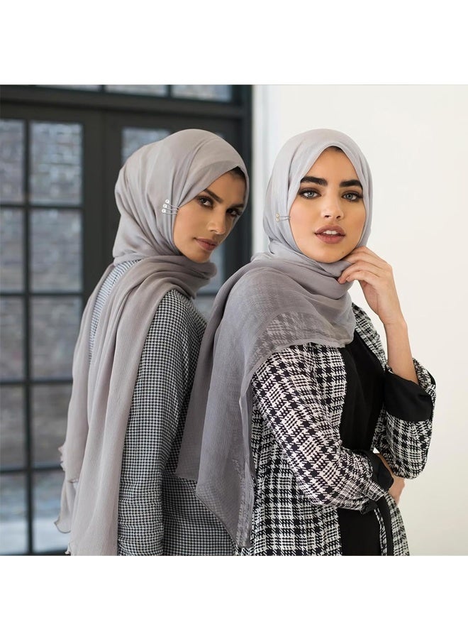 24 Pcs Hijab Scarf Pins Muslim Pearl Scarf Clips Clips Hooks, Brooch Pins Pearl Pins Multicolor Headscarf Pearl Pins - Image 5