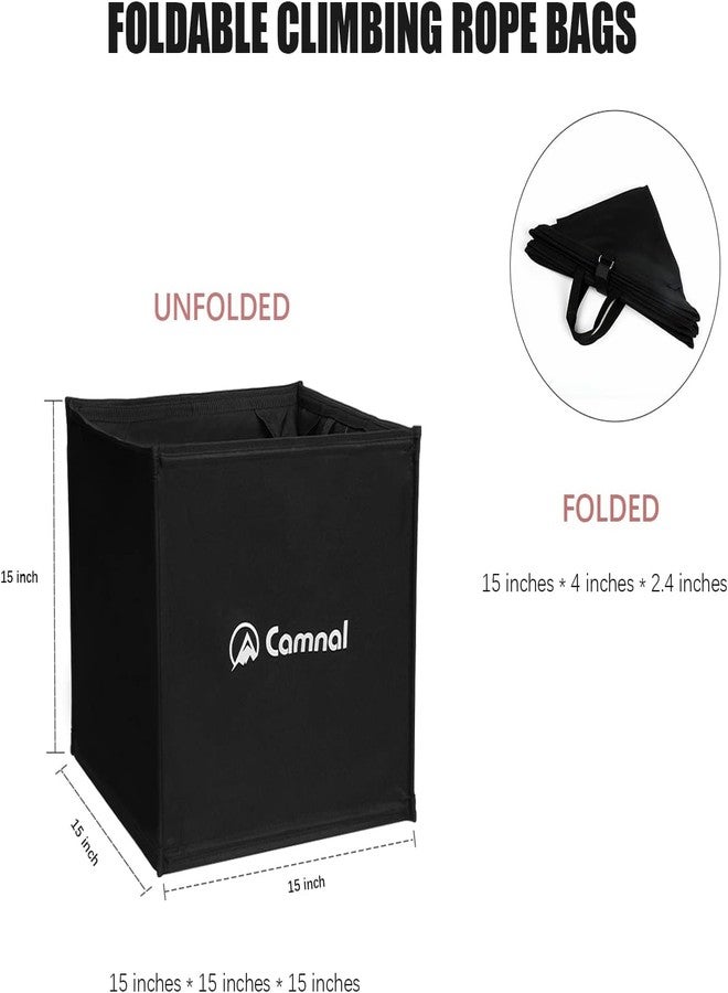 CAMNAL Climbing Rope Bags Foldable Bags for Rope and Tools Practical Tree Climbing Arborist Throw Line Cube Storage Bag Suit for Outdoor Climbing Tools and Accessories - Image 2