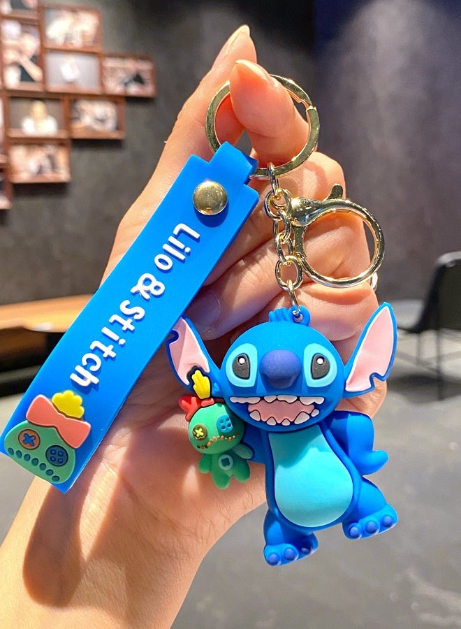 Stitch Soft Rubber Keychain Doll Bag Pendant - Image 1