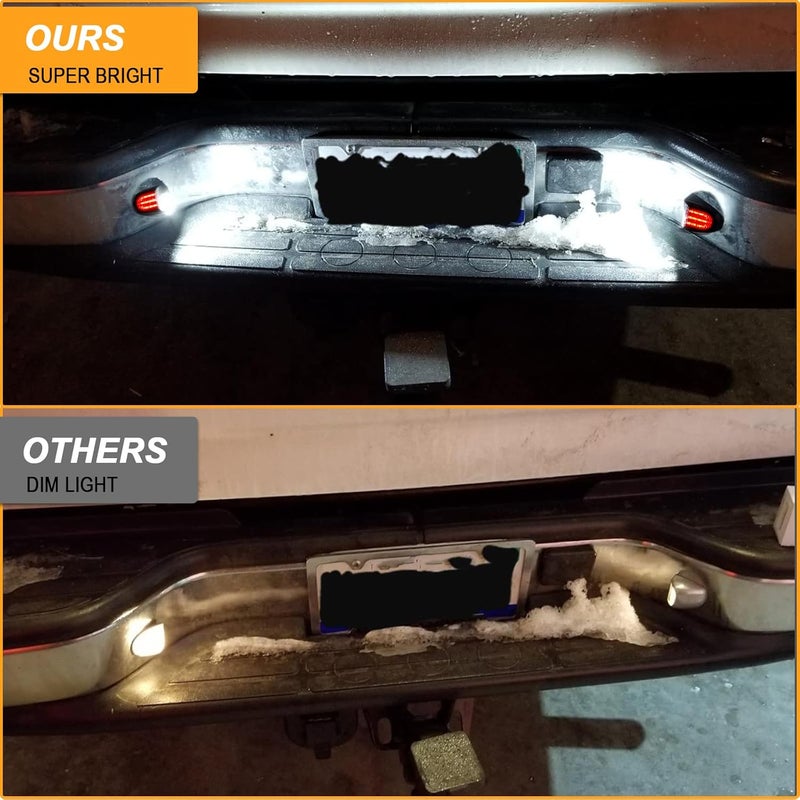 R&F Auto مصباح لوحة الترخيص LED أنبوبي أحمر 6000K من متوافق مع سيارات Silverado & Sierra 1500 2500 3500 HD/Avalanche/Tahoe/Suburban/Traverse/Yukon/Yukon XL/Escalade & ESV/EXT Pickup Tag Lamp - Image 4