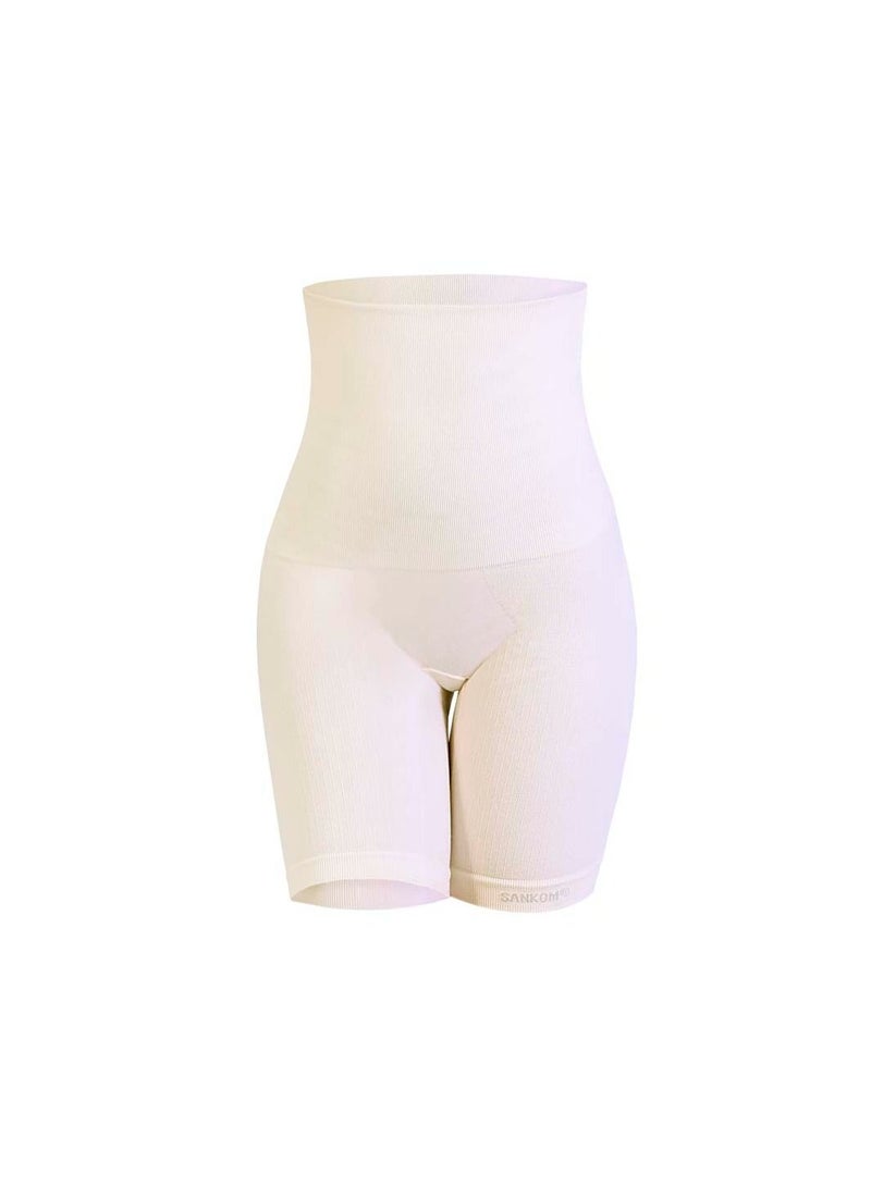 Sankom Body Shaper for Women - Eco Friendly Cotton Body Shaper, White/ivory L/XL - Patent technology - Image 1