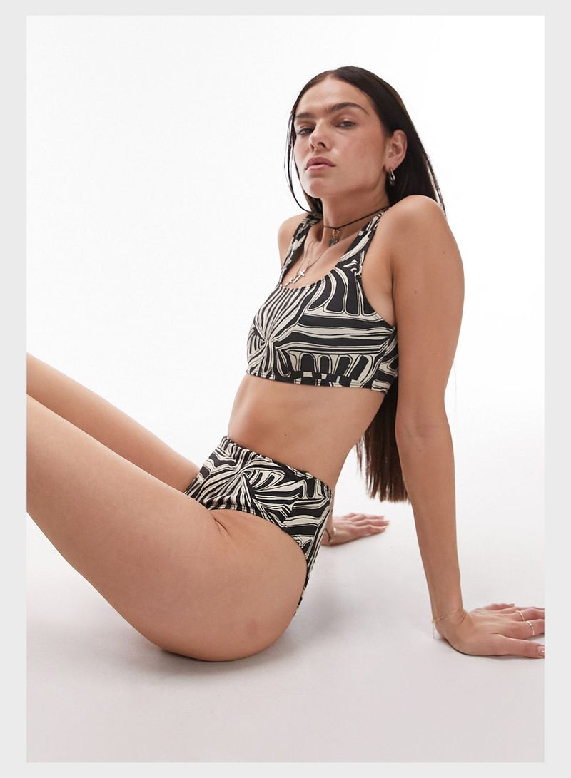 توب شوب قطعة بيكيني سفلية بخصر مرتفع - Image 4