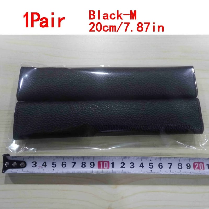 PU Leather Refrigerator Door Handle Cover Black S Adjustable Protector - Image 3