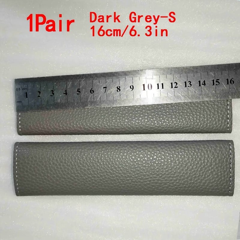 PU Leather Refrigerator Door Handle Cover Black S Adjustable Protector - Image 2