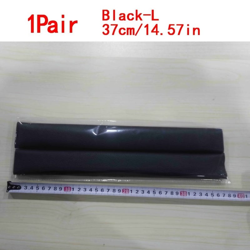 PU Leather Refrigerator Door Handle Cover Black S Adjustable Protector - Image 4