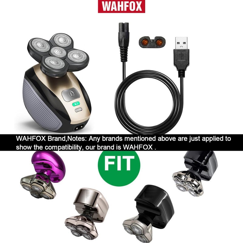 WAHFOX Universa Head Shaver Charger Cord Compatible with head shaver,WAHFOX charger cord for many brands USB Cable Shaver Electric Shaver Power Cord Replacement - Image 3