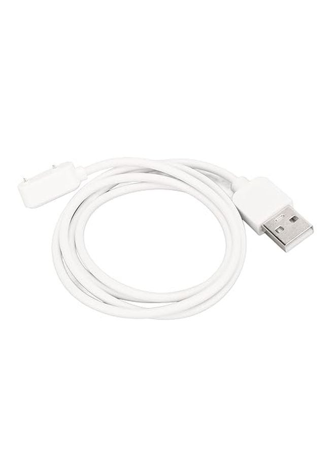White Portable USB Clock Load Cable Fast Charging For Band 6 7 Wide Compatibility - Image 1