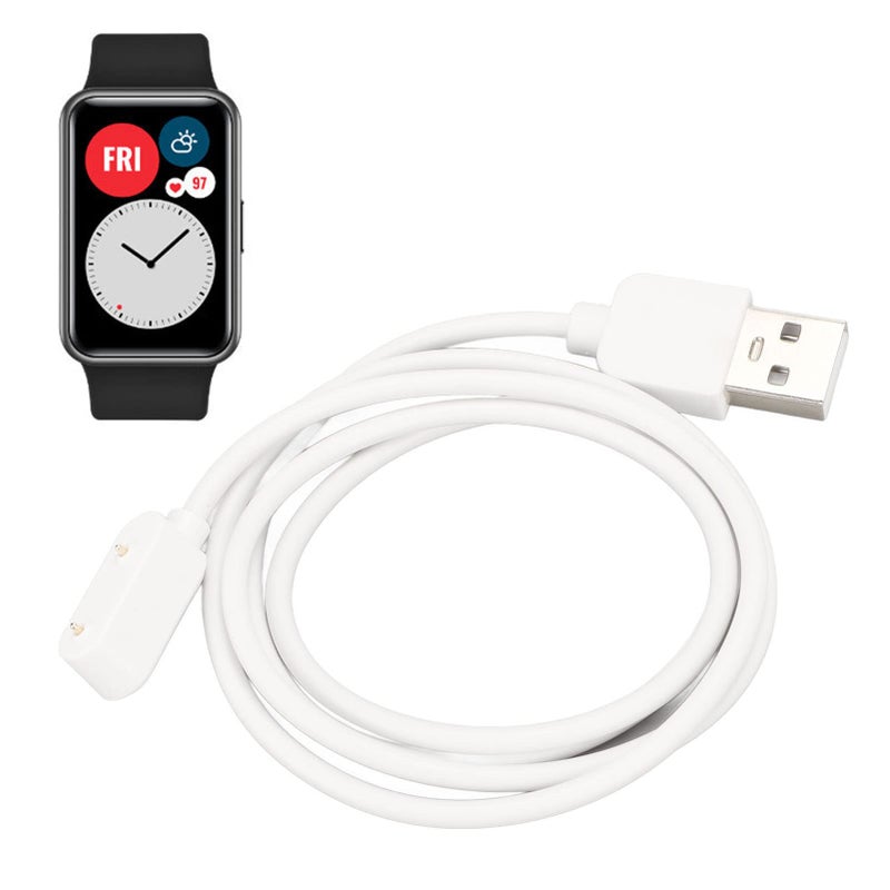 White Portable USB Clock Load Cable Fast Charging For Band 6 7 Wide Compatibility - Image 2