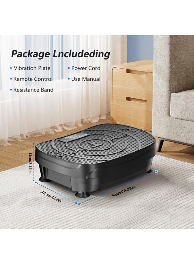 أسيف معدل الاهتزاز للرياض - منصة الاهتزاز لحرق الدهون وال وشكلل الجسم - منصة حرق الدهون للجسم كامل - يدعم بلوتوث مع خيارات ضعد متعددة - معدل رياضي محمول (أزرار القياسية + حبل سحب) - Image 3