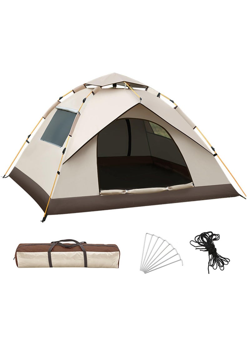 Arabest 3-4 Person Camping Tent 2 Windows 2 Doors 200*200*135cm  - Image 1