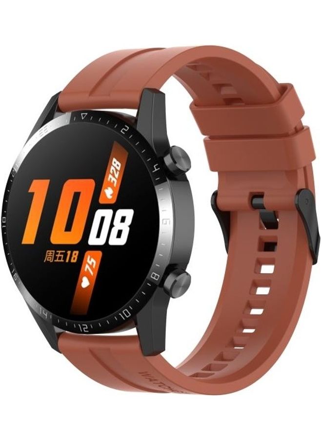 NIBEMINENT Silicone Replacement Wrist Strap Watchband For Huawei Watch GT 2 Orange - Image 4