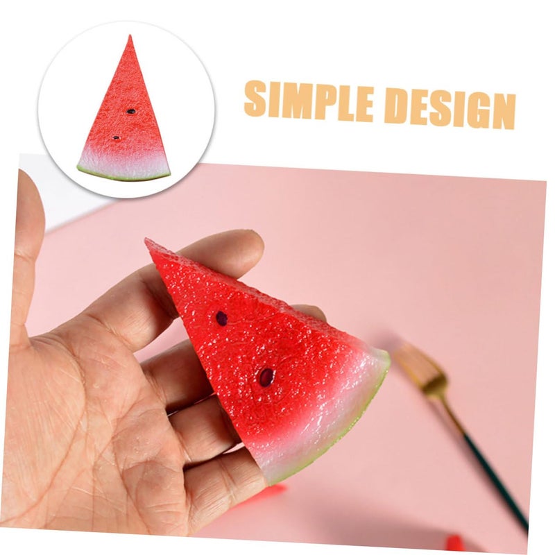 Realistic Faux Watermelon Slice Decor 4PCS Set For Home Photography And Party - Image 4