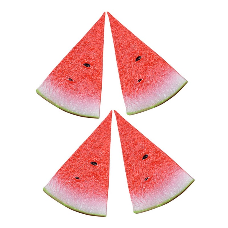 Realistic Faux Watermelon Slice Decor 4PCS Set For Home Photography And Party - Image 2