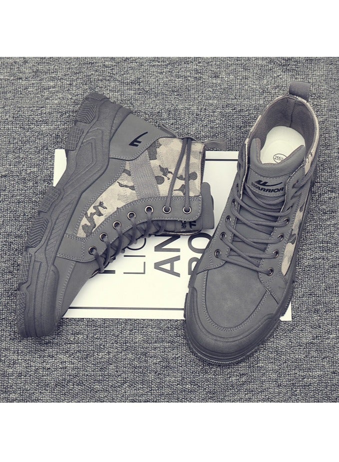 Warrior Men's High Top Trendy Casual Martin Boots  - Image 2