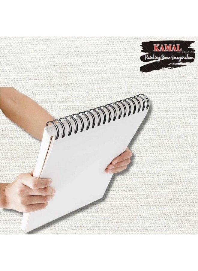 Kamal KAMAL Drawing and Sketch Pad for Artists, 120LB/140GSM Drawing pad, 50 Sheets/100 Pages Sketch Book for Alcohol Markers, Solvent Markers, Pencils, Charcoal, Pastels etc. (A4) Great Gift idea!  - Image 5