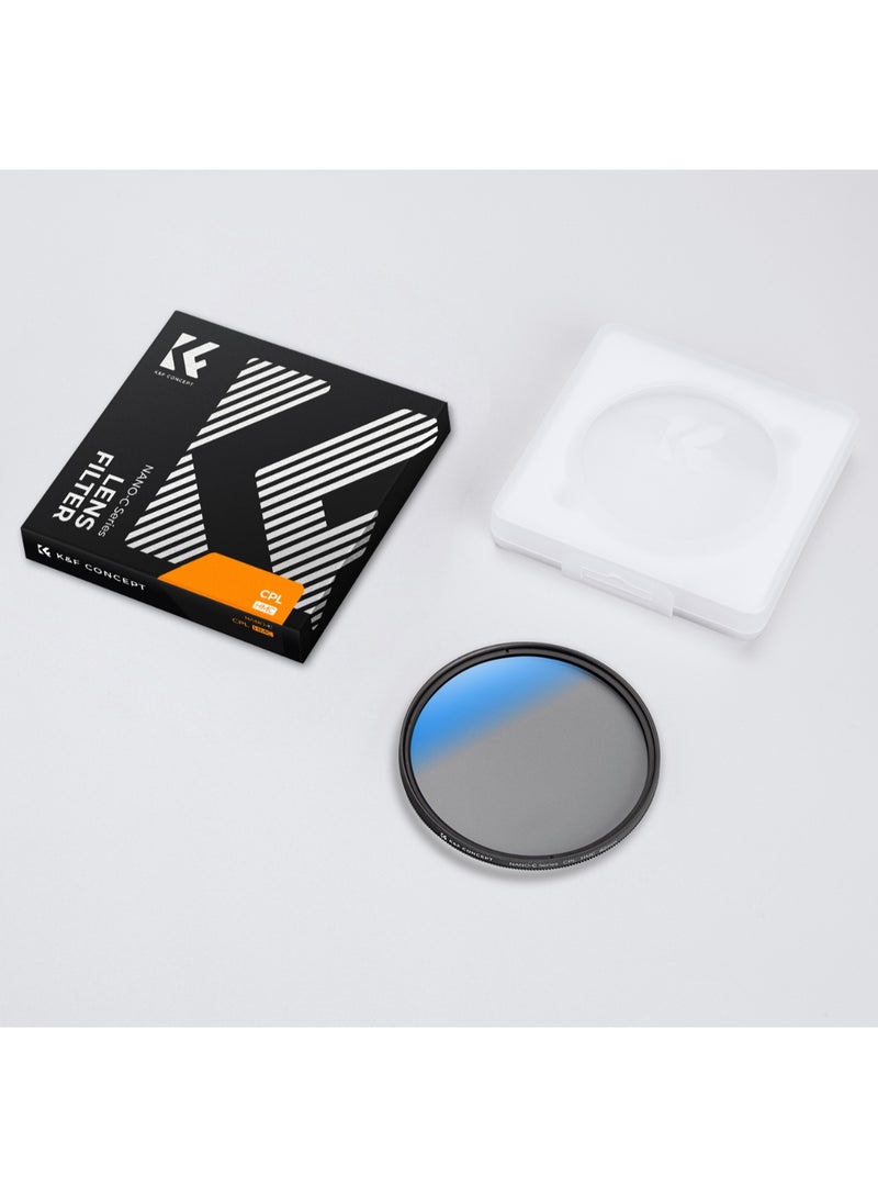 K&F Concept Slim Multi‑Coated Circular Polarizer CPL Lens Filter 72mm for DSLR and Mirrorless Cameras - Image 4