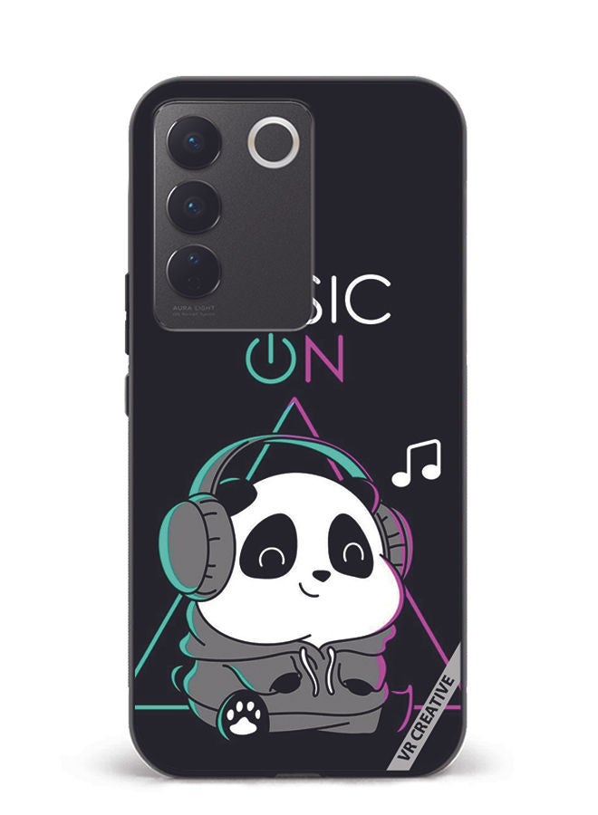 VR CREATIVE Protective Case Cover For Vivo V27e Music On Design Multicolour - Image 1