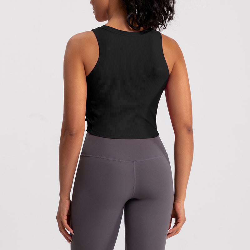 Athena Lulu Padded Sports Bra Yoga Fitness Tank Rose red