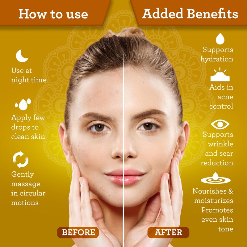 GuruNanda Castor Oil (8 Fl oz), 100% Pure & Natural - Cold Pressed & Hexane-Free, Hydrating Carrier Oil for Skin, Hair, Eyebrows & Eyelashes Growth - Image 2