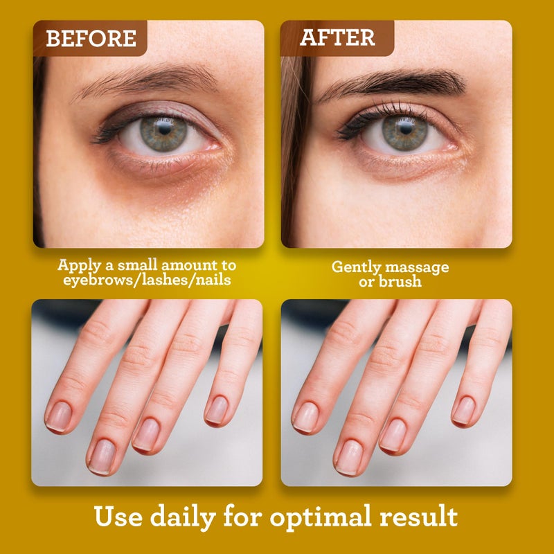 GuruNanda Castor Oil (8 Fl oz), 100% Pure & Natural - Cold Pressed & Hexane-Free, Hydrating Carrier Oil for Skin, Hair, Eyebrows & Eyelashes Growth - Image 5