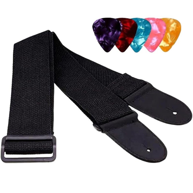 Mocking Bird Guitar Strap for Acoustic Adjustable Buckle Electric Guitar Strap Polyester Guitar Belt For Acoustic/Bass/Electric Guitar - Image 1