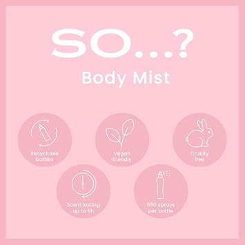 So..? Body Mist By So Womens Strawberry Cream Body Mist Fragrance Spray 100ml - Image 5