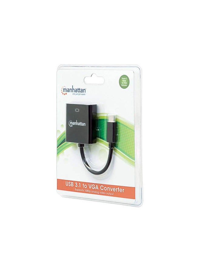 USB-C to VGA Converter USB 3.2 Gen 1 Type-C Male to VGA Female