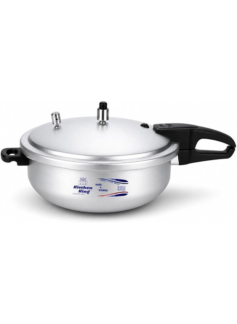 Kitchen King kk Kitchen King 2-in-1 Wok Pressure Cooker, Durable Build, Promotes Healthy Cooking, Heat Resistant Handles, CGRS, Pressure Indication & Control, Heavy Body, Easy Open & Close (9 Liters) - Image 1