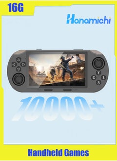 Handheld Game Console 4.5 Inch IPS Large Screen Video Game Console Classic Action Game Console 10000+ Games Rechargeable Video Player 3000mAh Large Capacity Battery, Birthday Gift