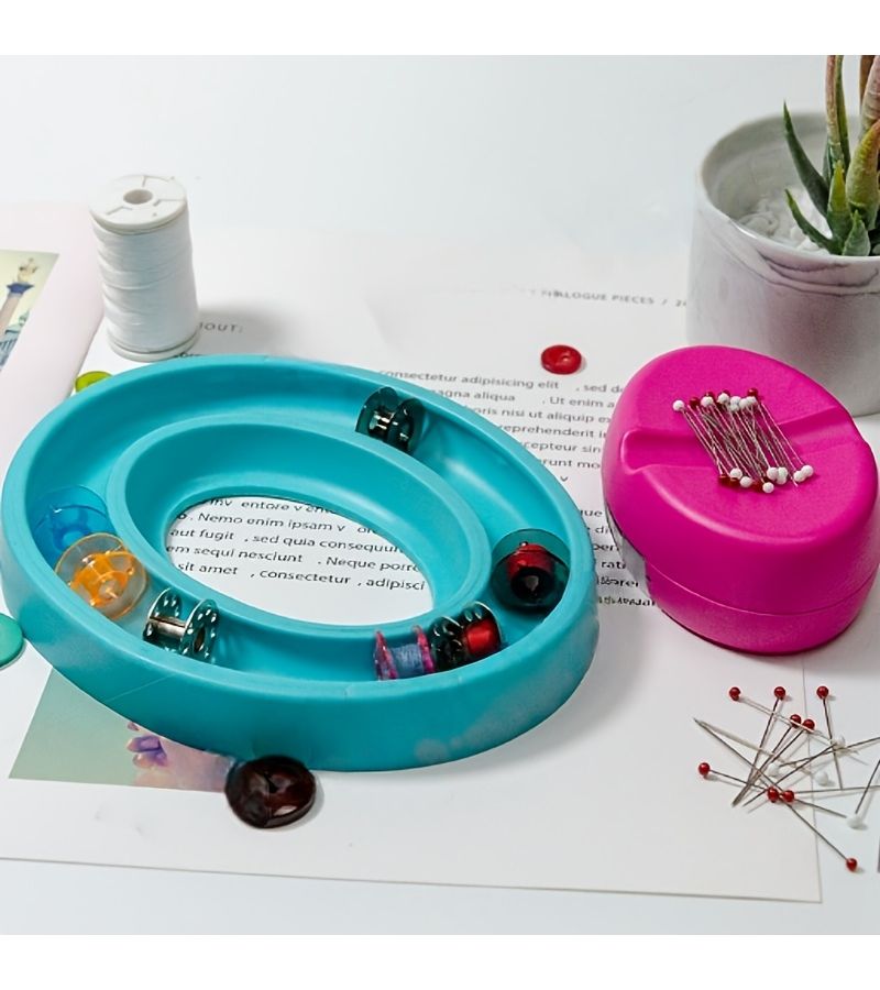 1 Pc Random Color Silicone Sewing Machine Shuttle Core Storage Box Suitable For Handmade Diy Sewing Enthusiasts Compact Household Organizer - Image 4