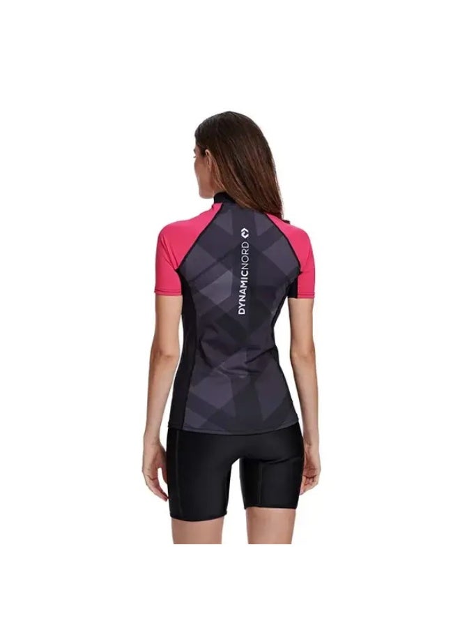 DYNAMICNORD Rg-22 Rashguard Short Sleeve Women Black/Purple Extra Small - Image 3