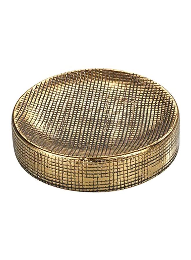 Wenko Rivara Hand Painted Soap Dish Gold - Image 1