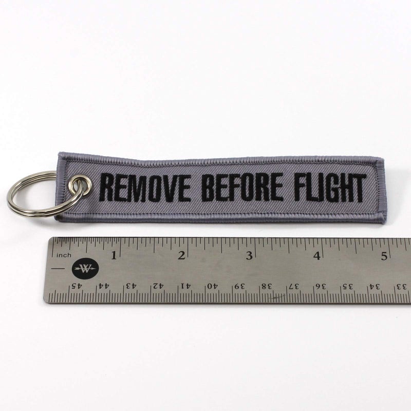 Rotary13B1 - Remove Before Flight Keychain - Gray/Black - Image 4